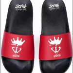 Gym Giantz Red Sliders with Designer Bag