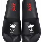 Gym Giantz Black Sliders with Designer Bag