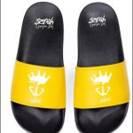 Gym Giantz Yellow Sliders with Designer Bag